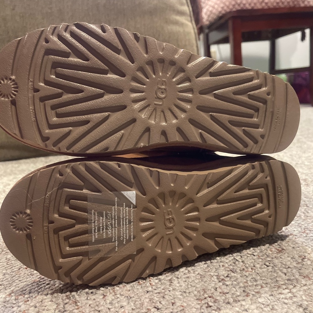 UGG Tan Boots with Textured Soles